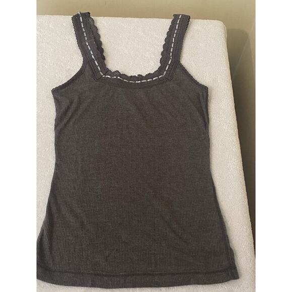 Free People Intimately Only You Tank Bundle Sz XS Black Gray Ribbed Feminine - Picture 7 of 9